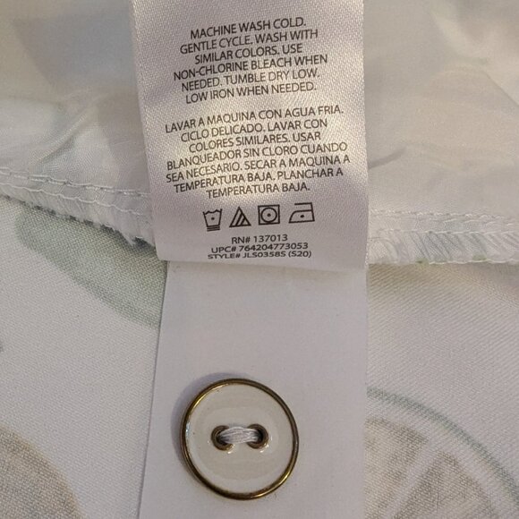 Isaac Mizrahi | Lemon & Lime Citrus Print Tailored White Shorts | Size 12 - Picture 9 of 12